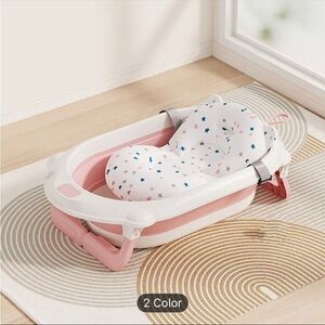 Foldable Baby Bath Tub with Star Cushion